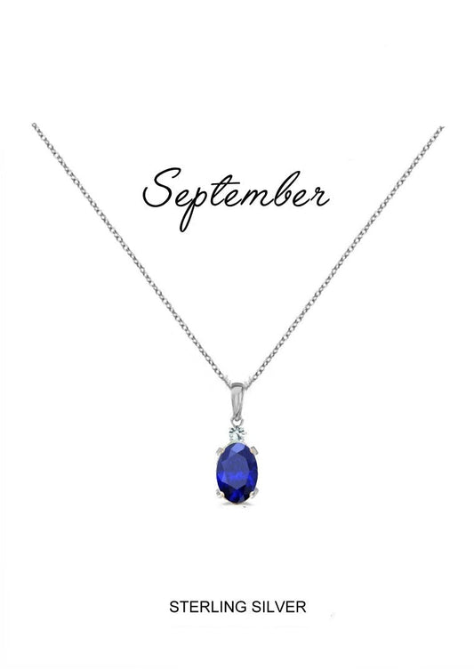 September Birthstone Kids Necklace