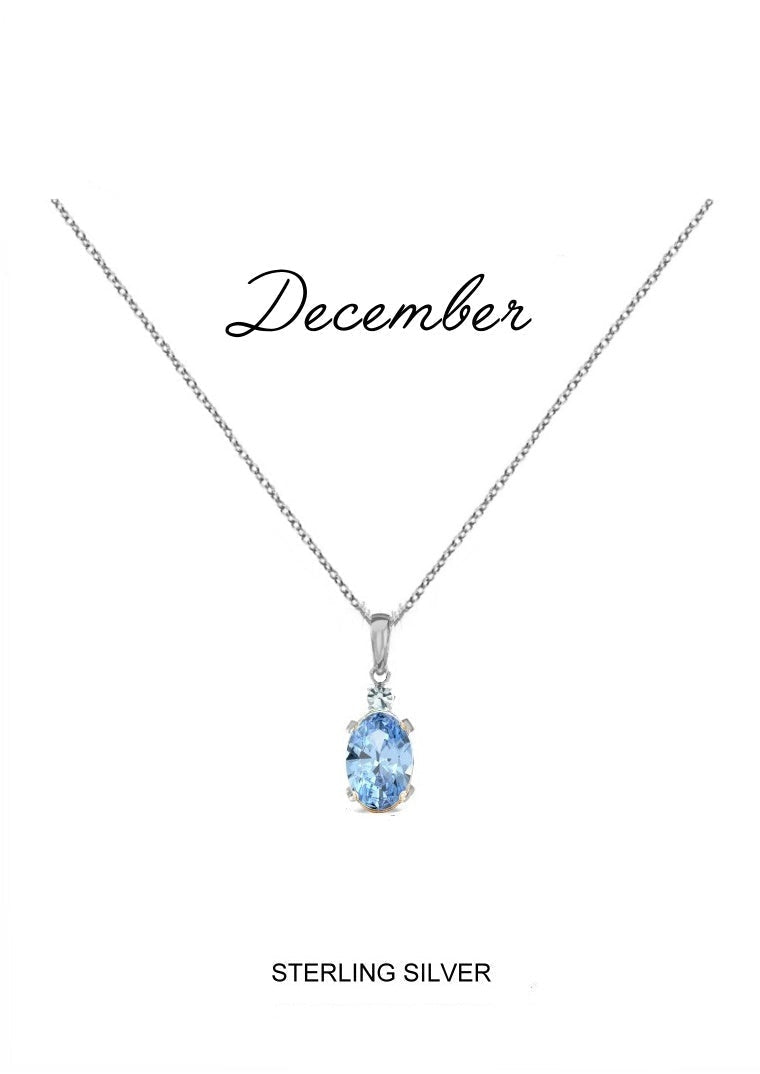 December Birthstone Kids Necklace