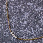 Skōsh Kids "I'm Four" Petite Freshwater Pearl Necklace in 14K gold over sterling silver by Skōsh Jewelry