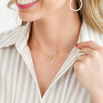 Mother's Circle with Pearl Accent Drop Earrings in sterling silver by Skōsh Jewelry