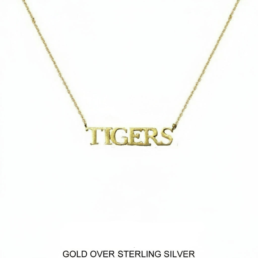 "TIGERS" Necklace in Gold over Sterling Silver