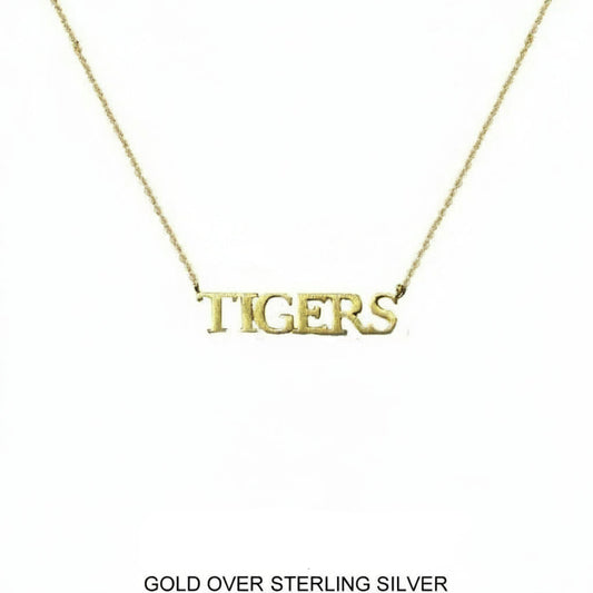 "TIGERS" Necklace in Gold over Sterling Silver