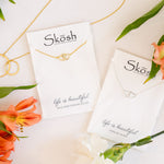Forever Love Interlocking Hearts Necklace in sterling silver by Skōsh Jewelry