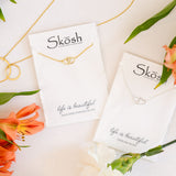 Forever Love Interlocking Hearts Necklace in sterling silver by Skōsh Jewelry