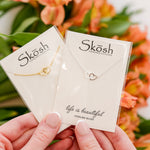 Forever Love Interlocking Hearts Necklace in sterling silver by Skōsh Jewelry