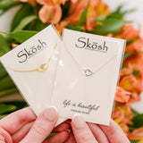 Forever Love Interlocking Hearts Necklace in sterling silver by Skōsh Jewelry
