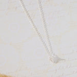 Luminary White Cubic Zirconia Bar Necklace in sterling silver by Skōsh Jewelry