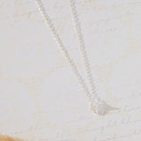 Luminary White Cubic Zirconia Bar Necklace in sterling silver by Skōsh Jewelry
