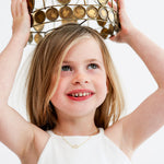 Rise Crown Necklace in 14K gold over sterling silver by Skōsh Jewelry