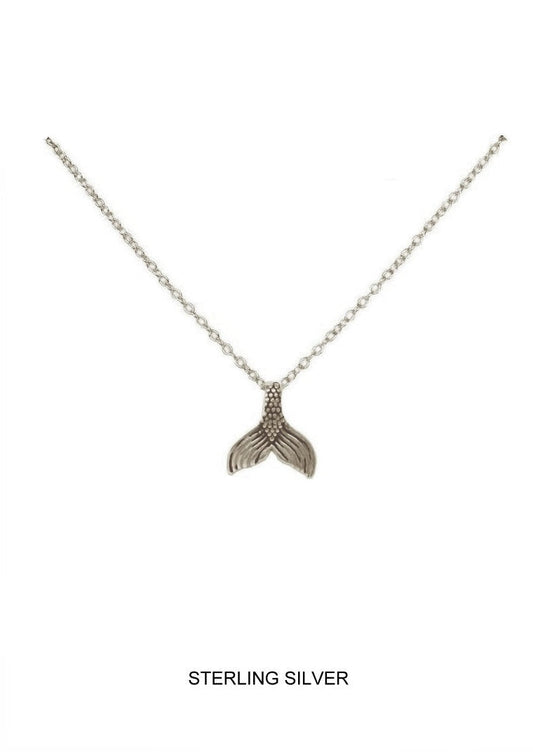 Mermaid Tail Pendant - Silver
