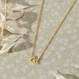 Mountains and Valleys Necklace in 14K gold over sterling silver by Skōsh Jewelry