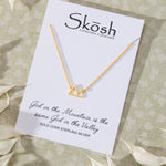 Mountains and Valleys Necklace in 14K gold over sterling silver by Skōsh Jewelry