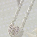Celestial Pavé White Cubic Zirconia Wings Necklace in sterling silver by Skōsh Jewelry