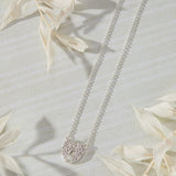 Celestial Pavé White Cubic Zirconia Wings Necklace in sterling silver by Skōsh Jewelry