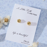 Knotted Stud Earrings in 14K gold over sterling silver by Skōsh Jewelry