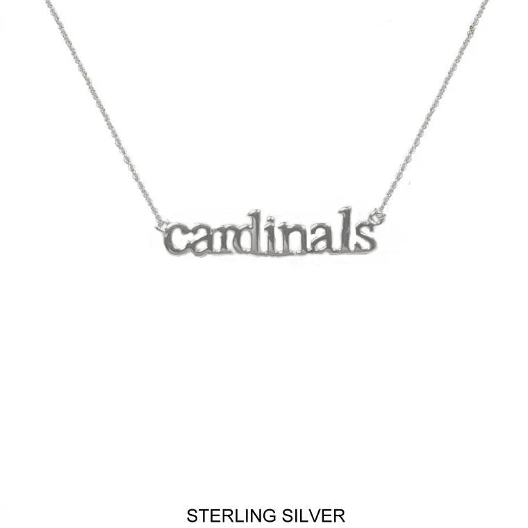 Cardinals Necklace In Sterling Silver
