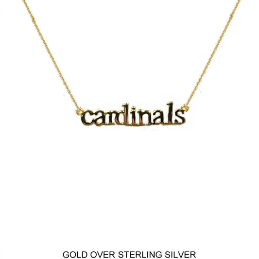 Cardinals Necklace in Gold Over Sterling Silver