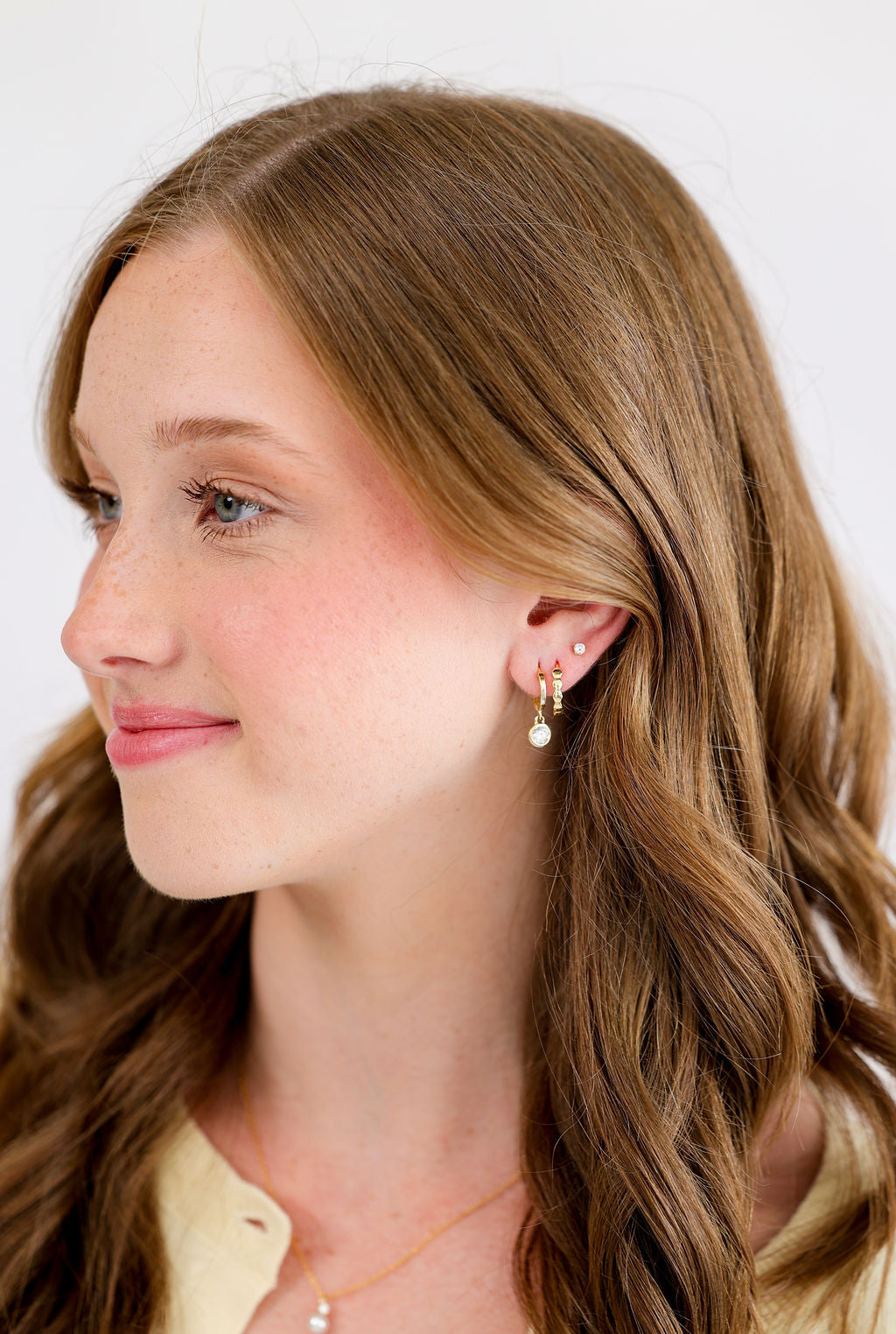 Classic Drop Pearl with White Cubic Zirconia Accent Necklace in 14K gold over sterling silver by Skōsh Jewelry
