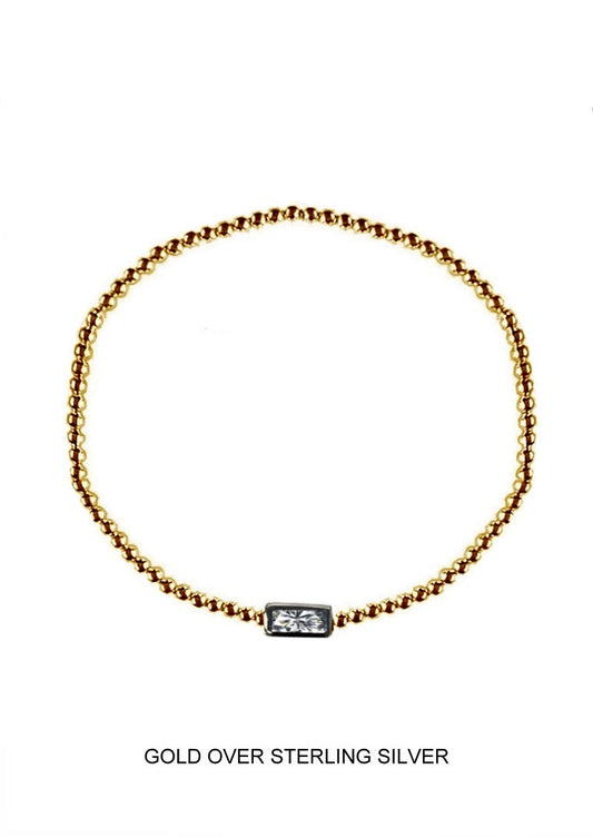 Glimmer | Purity - Strength - Everlasting Love | Gold Crystal Bead Bracelet