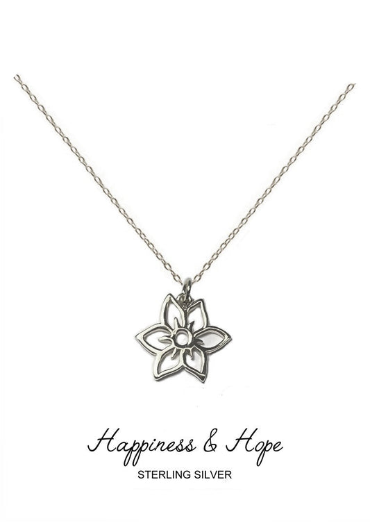 Renewal Pendant - Silver Daffodil