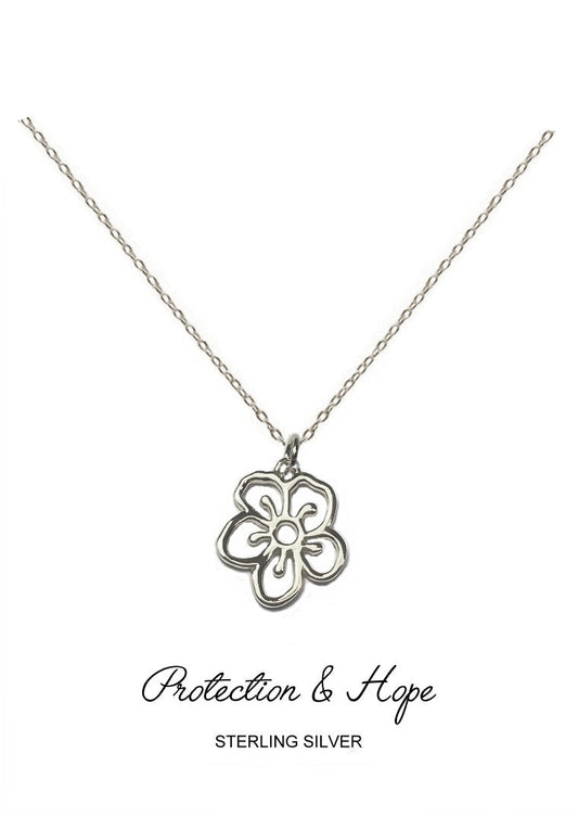 Guardian Pendant - Silver Hawthorn