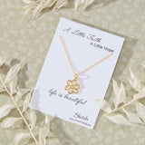 Carnation January Flower Pendant Necklace in 14K gold over sterling silver by Skōsh Jewelry
