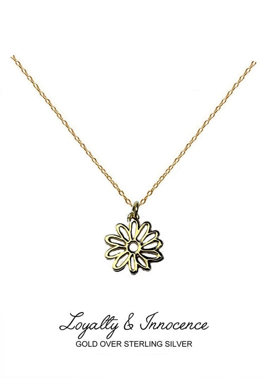 Joy Pendant - Gold Daisy