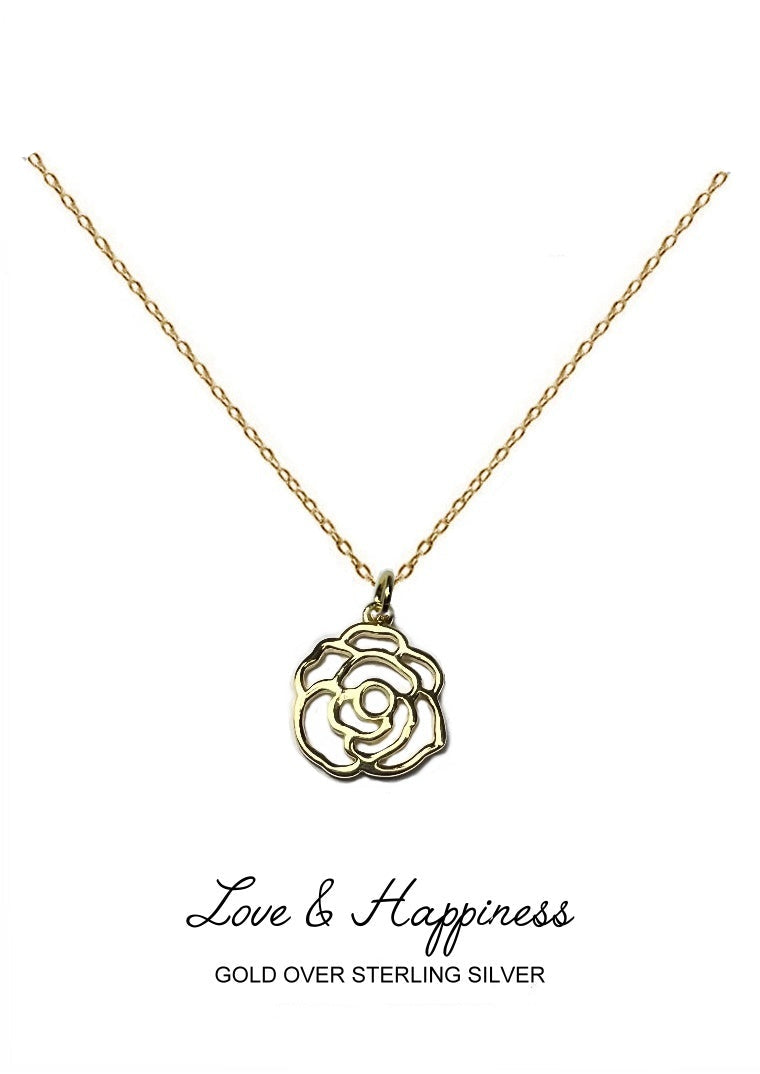 Reverie Pendant - Gold Rose