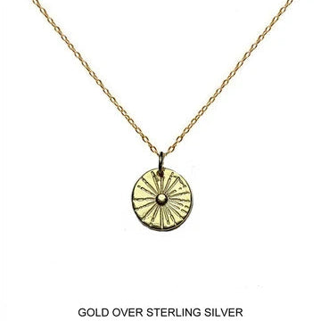 Ray of SONshine Necklace in Gold Over Sterling