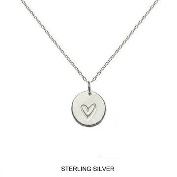 “You Make My Heart Happy” Necklace in Sterling Silver