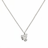 A Hope Butterfly Pendant Necklace by Skōsh Jewelry, featuring a small butterfly pendant on a fine sterling silver chain, displayed against a white background.