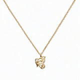 A Hope Butterfly Pendant Necklace by Skōsh Jewelry, featuring a small butterfly pendant on a fine gold chain, displayed against a white background.