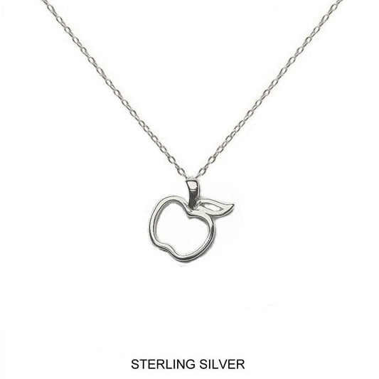 Apple Necklace in Sterling Silver