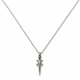 A See You Later Alligator Pendant Necklace by Skōsh Jewelry, featuring a slim alligator pendant hanging vertically on a fine sterling silver chain, displayed against a white background.