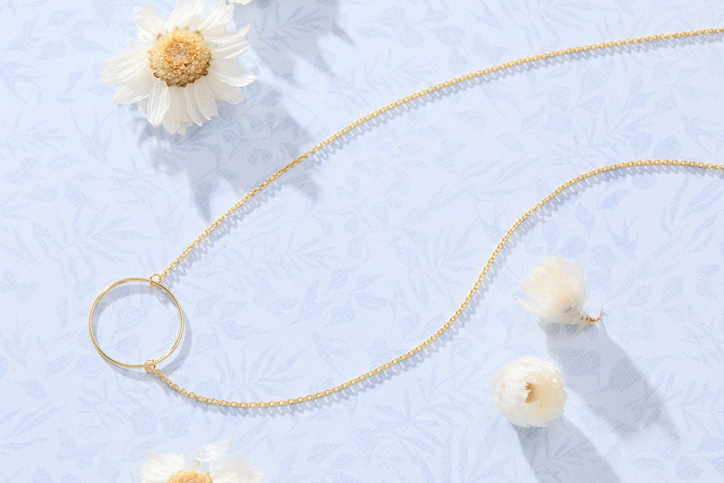 Infinity - Gold Circle Necklace