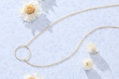 Infinity - Gold Circle Necklace