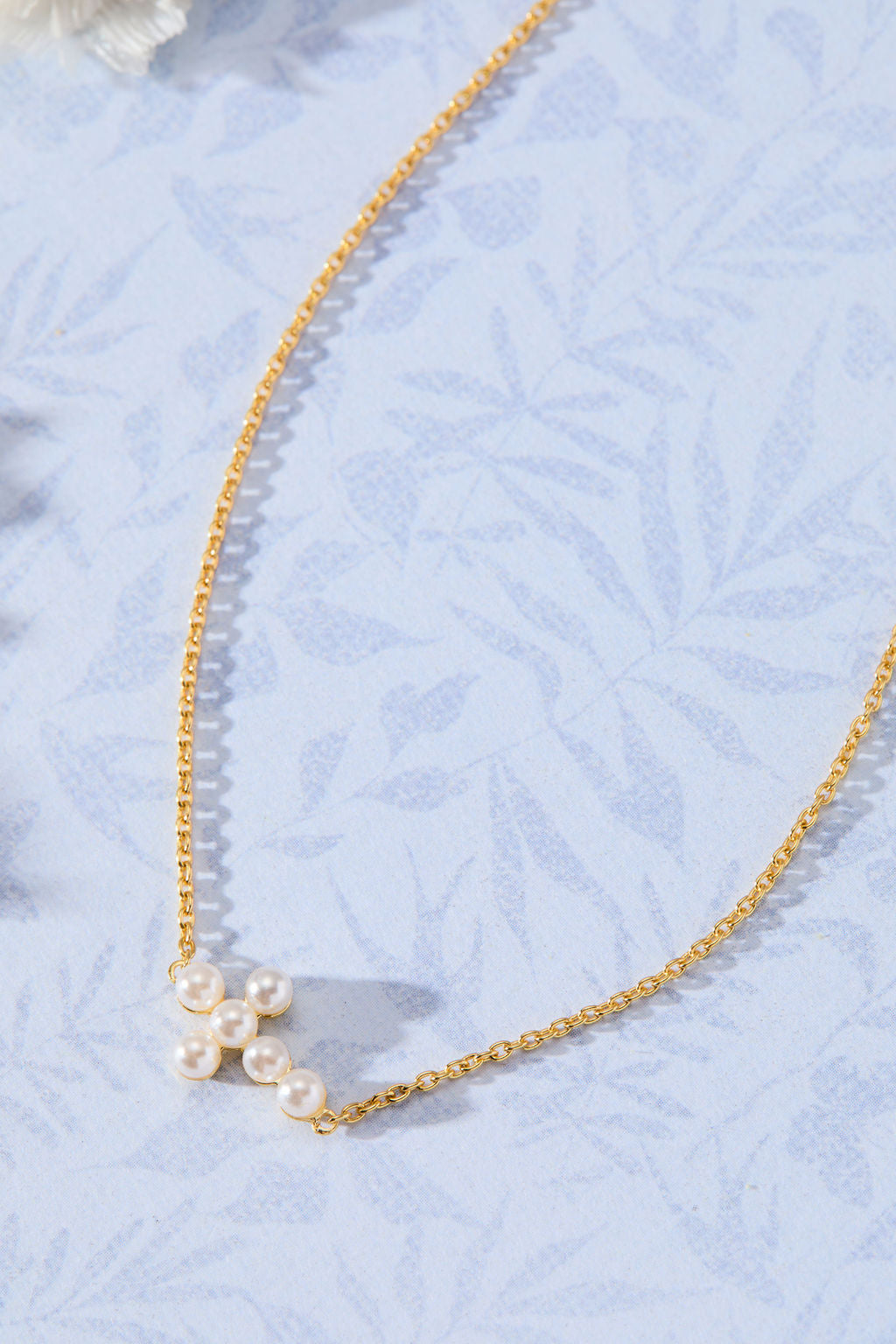 Eternity Pearl Cross - Gold